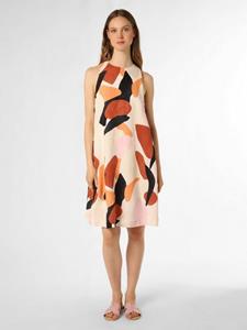 S.Oliver Knielange jurk van een mix van linnen en viscose met ronde hals