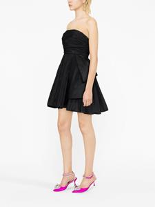 PINKO strapless pleated minidress - Zwart