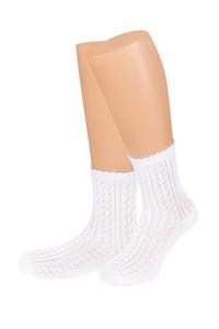 Country Socks Trachtensocken kurz weiß 006760