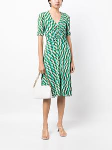 DVF Diane von Furstenberg Koren V-neck midi dress - Groen