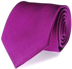 Suitable Krawatte Seide Aubergine Uni F28 -
