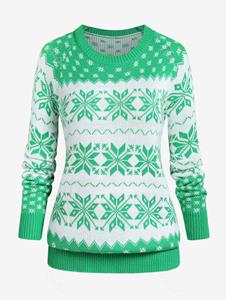 Rosegal Plus Size Snowflake Christmas Sweater