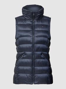 Tommy Hilfiger Steppweste "MW PADDED GLOBAL STRIPE VEST", mit versteckter Kapuze im Stehkragen