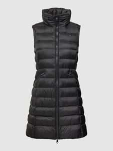 Tommy Hilfiger Steppweste "MW PADDED GLOBAL STR LONG VEST", in modischer, langer Form mit 2-Wege-Reißverschluss