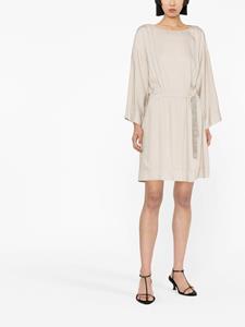 Fabiana Filippi Mini-jurk met elastische taille - Beige