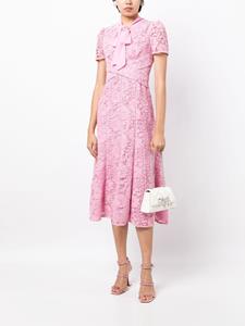 Self-Portrait Midi-jurk met gekruiste details - Roze