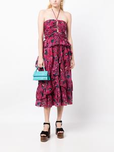 Ulla Johnson Mini-jurk met bloemenprint - Roze