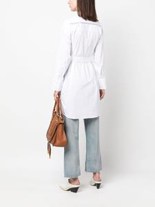 Each X Other belted cotton shirt dress - Wit