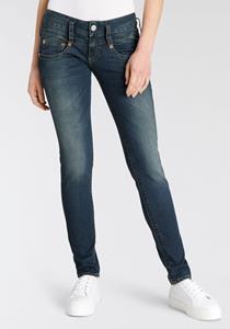 Herrlicher Slim-fit-Jeans "Jeans Pitch Slim Organic Denim", Vintage-Style mit Abriebeffekten