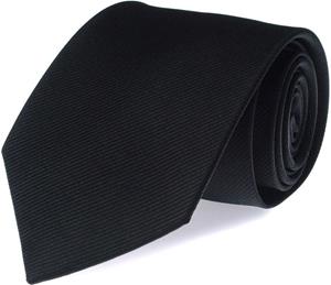 Suitable Krawatte Seide Schwarz Uni F08 -