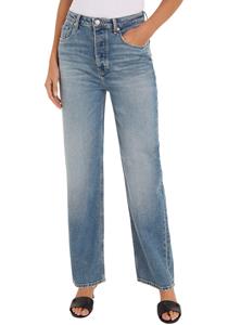 Tommy Hilfiger Straight-Jeans "RELAXED STRAIGHT HW LIV", mit Tommy Hilfiger Logo-Badge