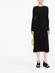 Jil Sander Midi-jurk met open rug - Zwart