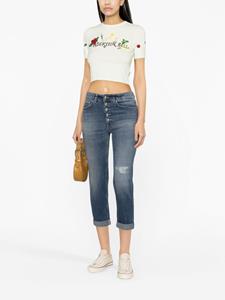 DONDUP button-up cropped jeans - Blauw