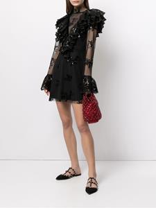 Macgraw Mini-jurk met doorzichtig vlak - Zwart
