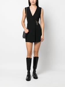 LIU JO chain-detailing wrap-design dress - Zwart