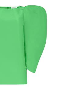 Nina Ricci long puff-sleeves minidress - Groen