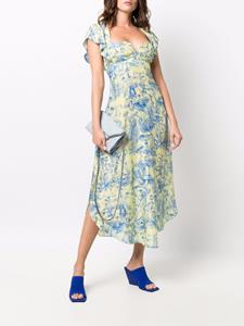 Stella McCartney Midi-jurk met print - Groen