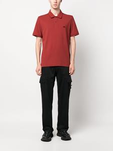 C.P. Company logo-patch cotton polo shirt - Rood