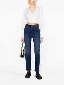 FRAME high-waisted slim-cut jeans - Blauw