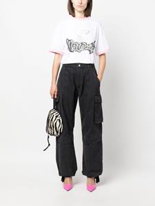 Moschino cago-pocket cotton track pants - Zwart
