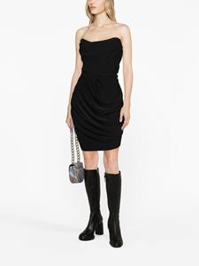 Vivienne Westwood draped corset dress - Zwart