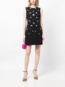 Marchesa Notte crystal-embellished sleeveless minidress - Zwart