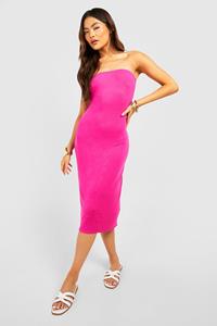 Boohoo Bandeau Midi Dress, Pink
