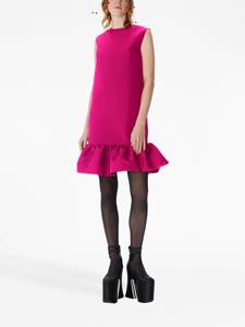Nina Ricci sleeveless peplum hem minidress - Roze