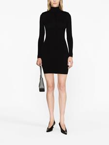 Elisabetta Franchi knitted long-sleeve minidress - Zwart