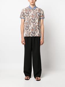 ETRO paisley-print cotton polo shirt - Beige