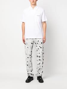 Palm Angels Sartorial Tape cotton polo shirt - Wit
