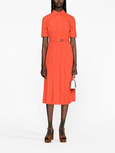 Gucci short-sleeve belted cotton shirtdress - Rood
