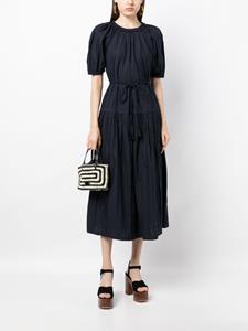 Ulla Johnson Issa short-sleeves cotton midi dress - Blauw