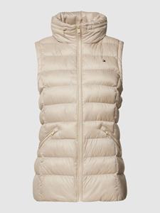 Tommy Hilfiger Steppweste "MW PADDED GLOBAL STRIPE VEST", mit versteckter Kapuze im Stehkragen