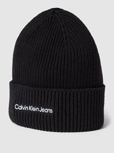 Calvin Klein Jeans Beanie in gebreide look, model 'EMBRO'