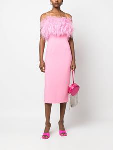 NISSA Mini-jurk met veren afwerking - Roze