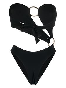 Louisa Ballou Asymmetrisch badpak - Zwart