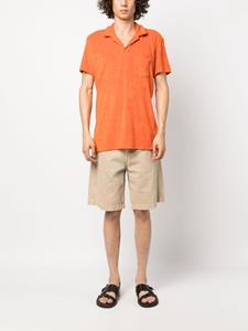 Orlebar Brown Poloshirt met split in de hals - Oranje