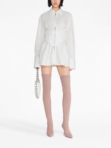 Dion Lee corset organic-cotton minidress - Wit
