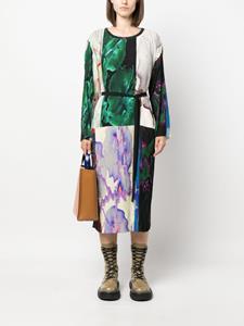 Henrik Vibskov Midi-jurk met plissé-effect - Groen