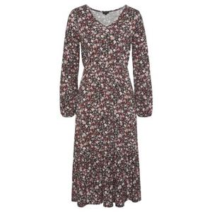 Laura Scott Midikleid, mit Blumen-Muster