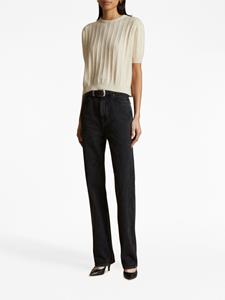 KHAITE Danielle high-waist bootcut jeans - Zwart