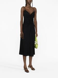 SANDRO Midi-jurk verfraaid met stras - Zwart
