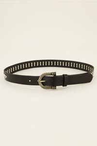 My jewellery Gouden riem met zigzag patroon