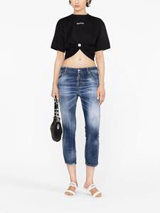 Dsquared2 faded cropped jeans - Blauw