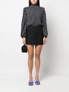 MSGM hybrid polka-dot mini dress - Zwart