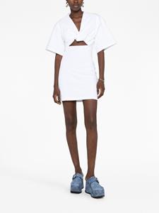 Jacquemus La Robe T-Shirt Bahia cut-out minidress - Wit
