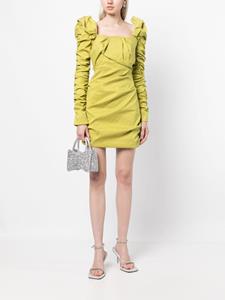 Rachel Gilbert Mini-jurk met pofmouwen - Groen