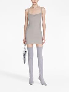 Dion Lee Ribgebreide mini-jurk - Beige