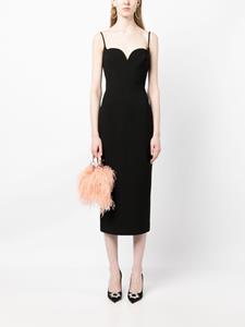 Rachel Gilbert Midi-jurk met sweetheart hals - Zwart